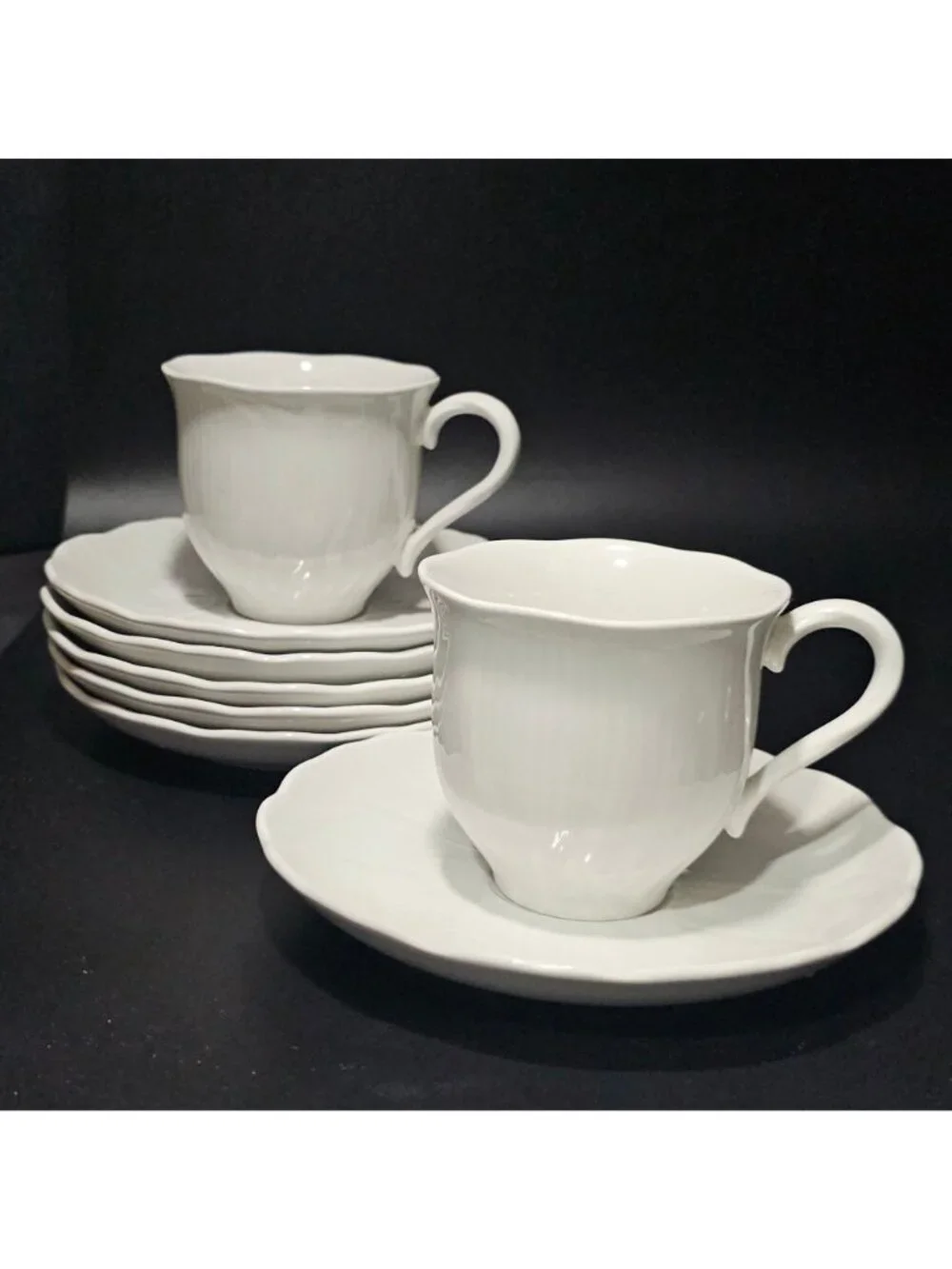 6 Mikasa Spring Magnolia Saucer Plates 6
